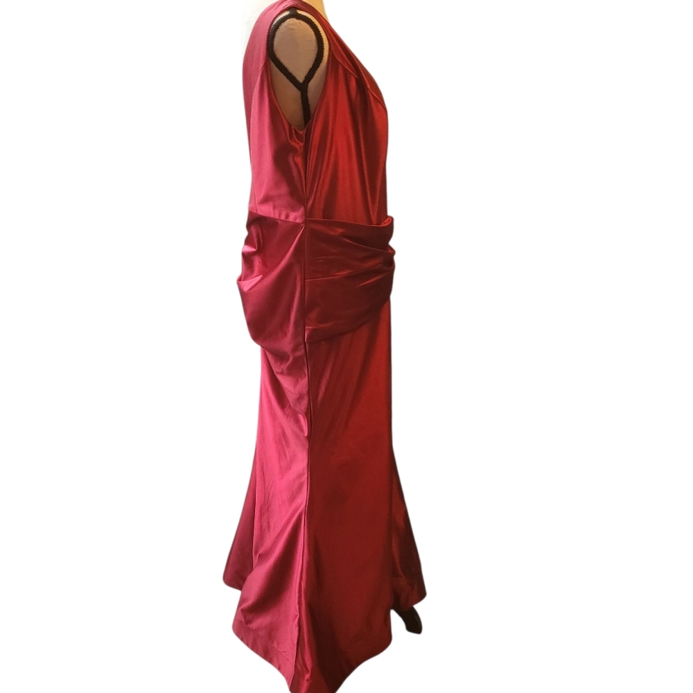 Galina Signature Vibrant Red Dress Gown Homecoming - Picture 3 of 8